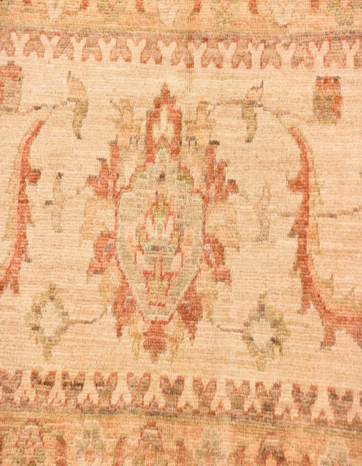 Detail image of  9' 10 x 12' 11  Hand Knotted Peshawar Ziegler Rug