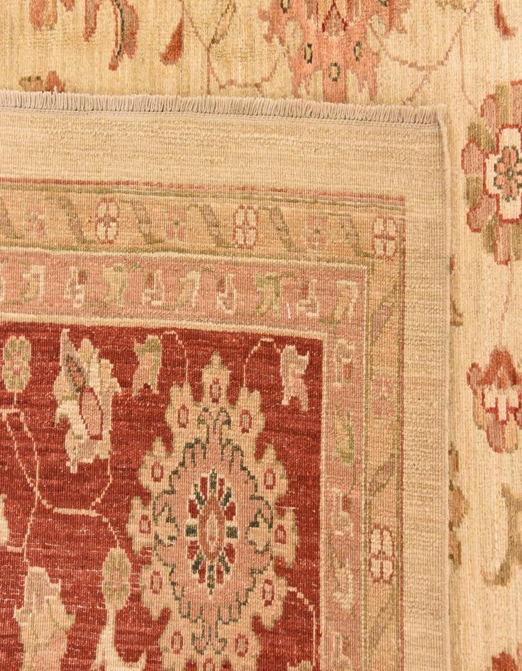 Detail image of  10' x 13'  Hand Knotted Peshawar Ziegler Rug
