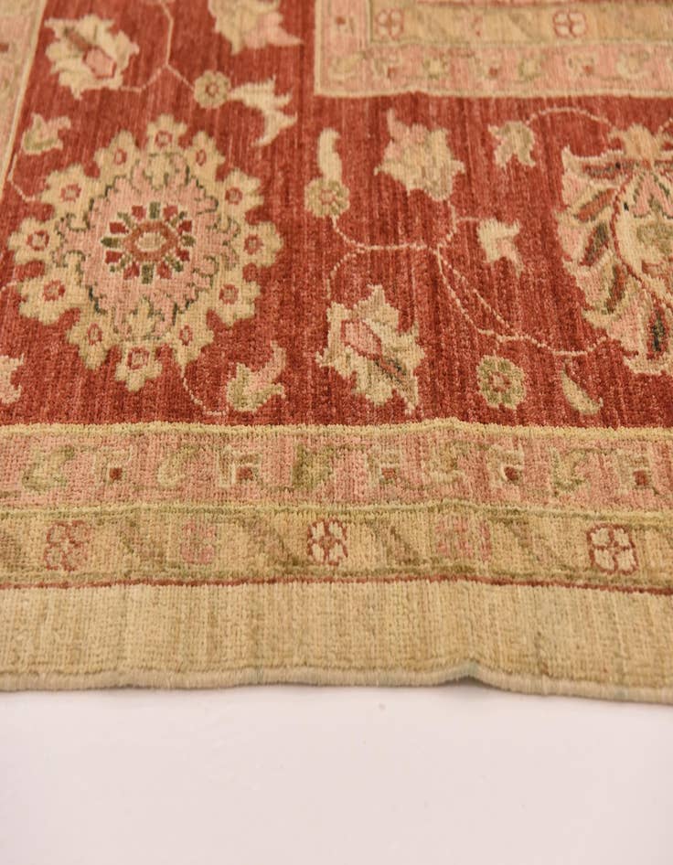 Detail image of  10' x 13'  Hand Knotted Peshawar Ziegler Rug