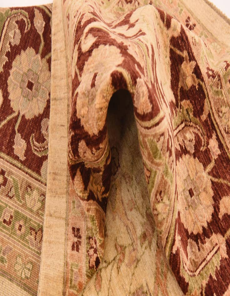 Detail image of  13' 4 x 16' 10  Hand Knotted Peshawar Ziegler Rug