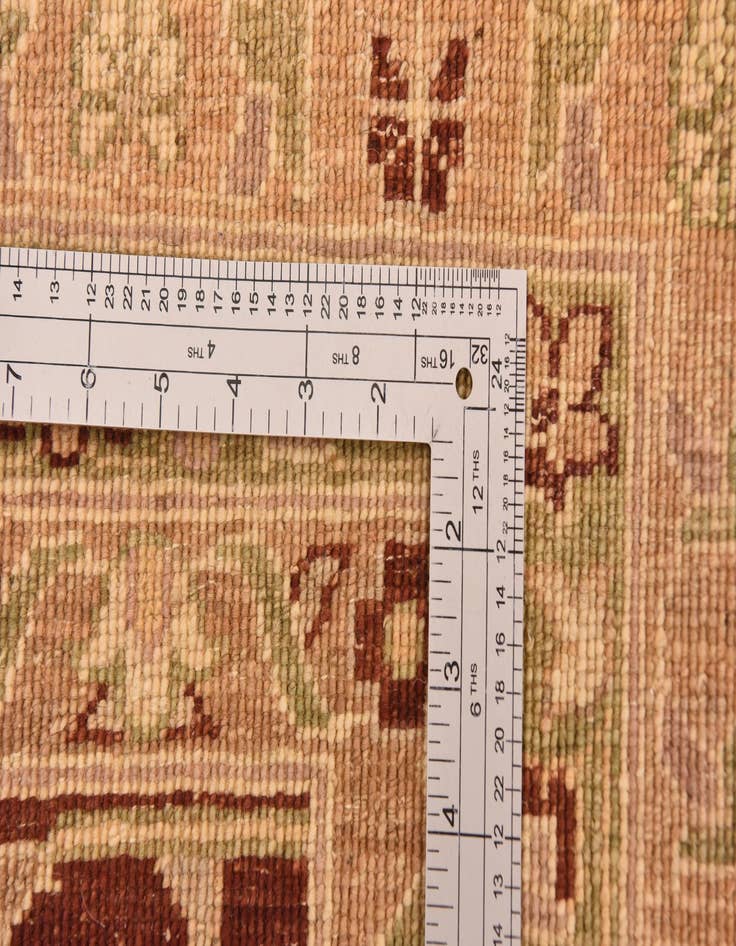 Detail image of  13' 4 x 16' 10  Hand Knotted Peshawar Ziegler Rug