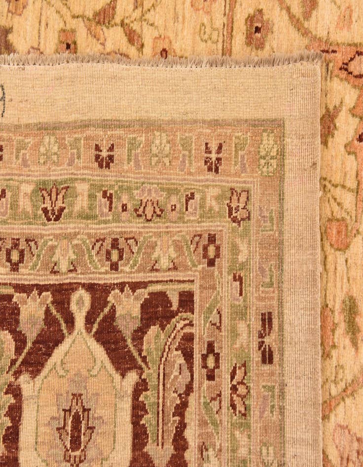 Detail image of  13' 4 x 16' 10  Hand Knotted Peshawar Ziegler Rug