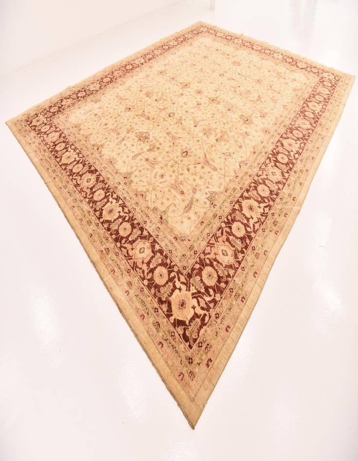 Detail image of  13' 4 x 16' 10  Hand Knotted Peshawar Ziegler Rug