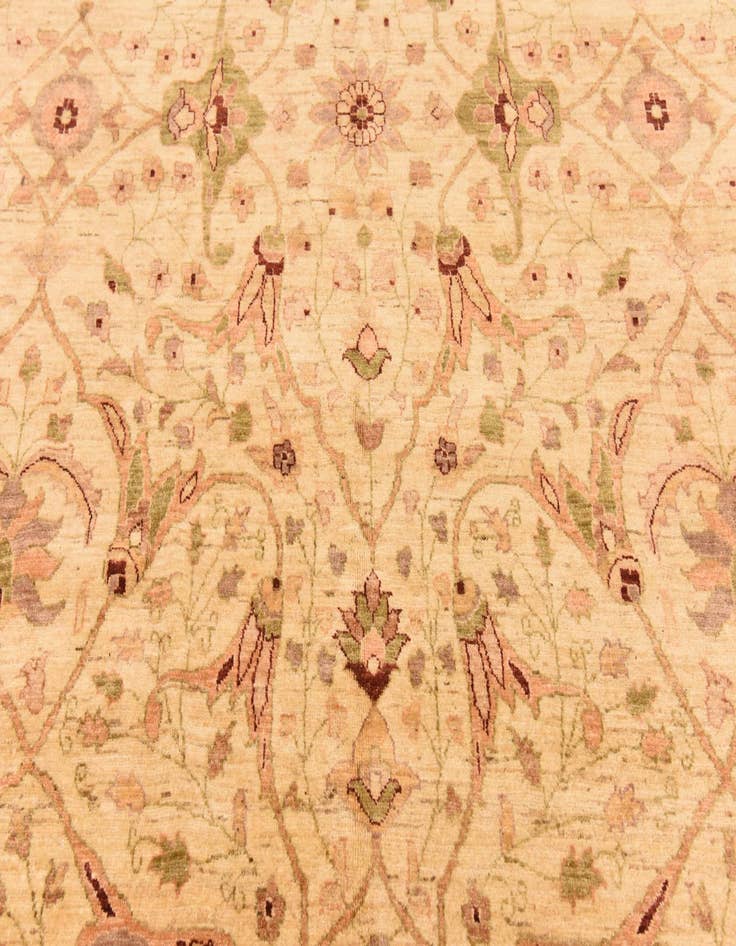 Detail image of  13' 4 x 16' 10  Hand Knotted Peshawar Ziegler Rug