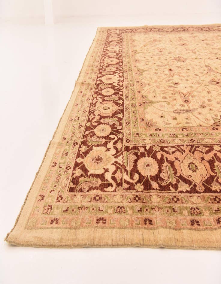 Detail image of  13' 4 x 16' 10  Hand Knotted Peshawar Ziegler Rug