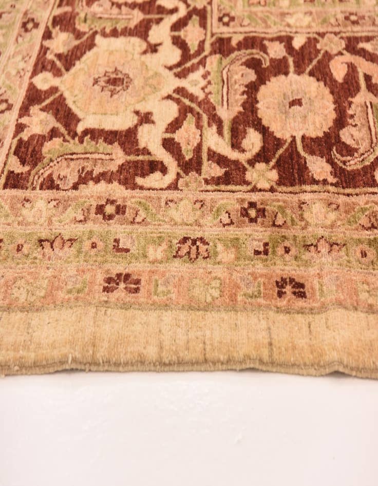 Detail image of  13' 4 x 16' 10  Hand Knotted Peshawar Ziegler Rug