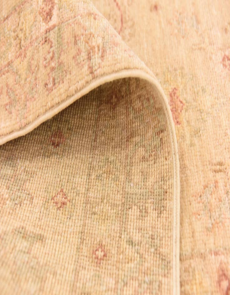 Detail image of  5' 8 x 8' 4  Hand Knotted Peshawar Ziegler Rug