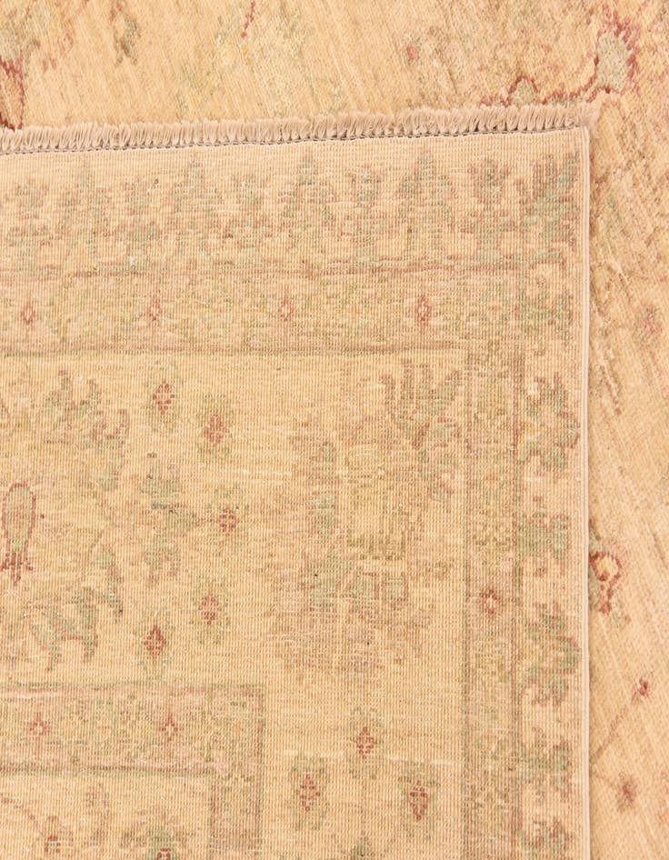 Detail image of  5' 8 x 8' 4  Hand Knotted Peshawar Ziegler Rug