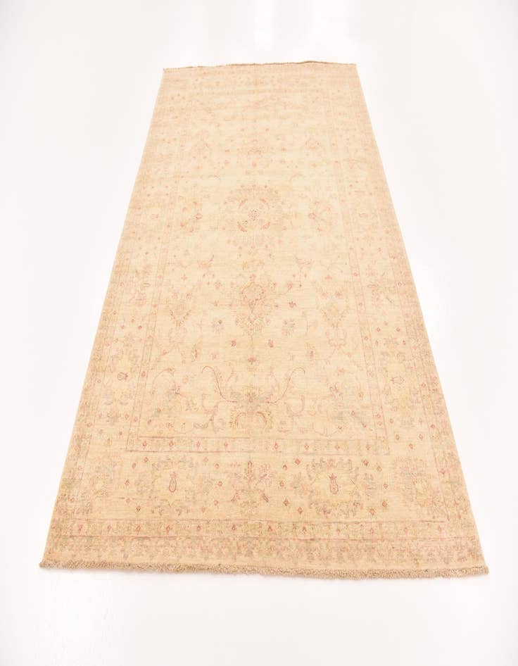 Detail image of  5' 8 x 8' 4  Hand Knotted Peshawar Ziegler Rug