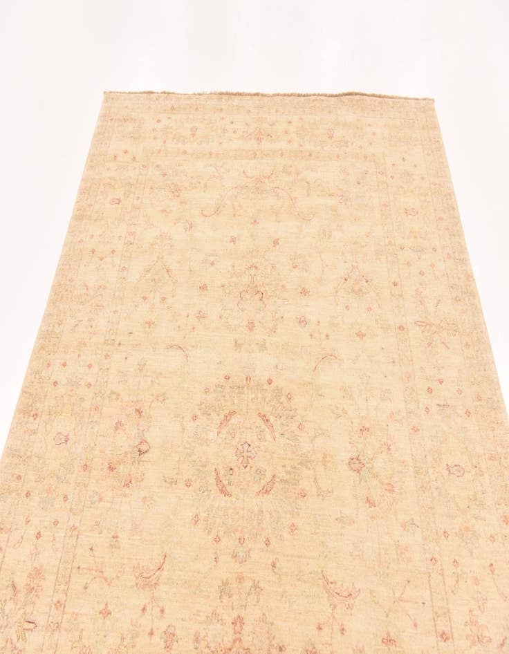 Detail image of  5' 8 x 8' 4  Hand Knotted Peshawar Ziegler Rug