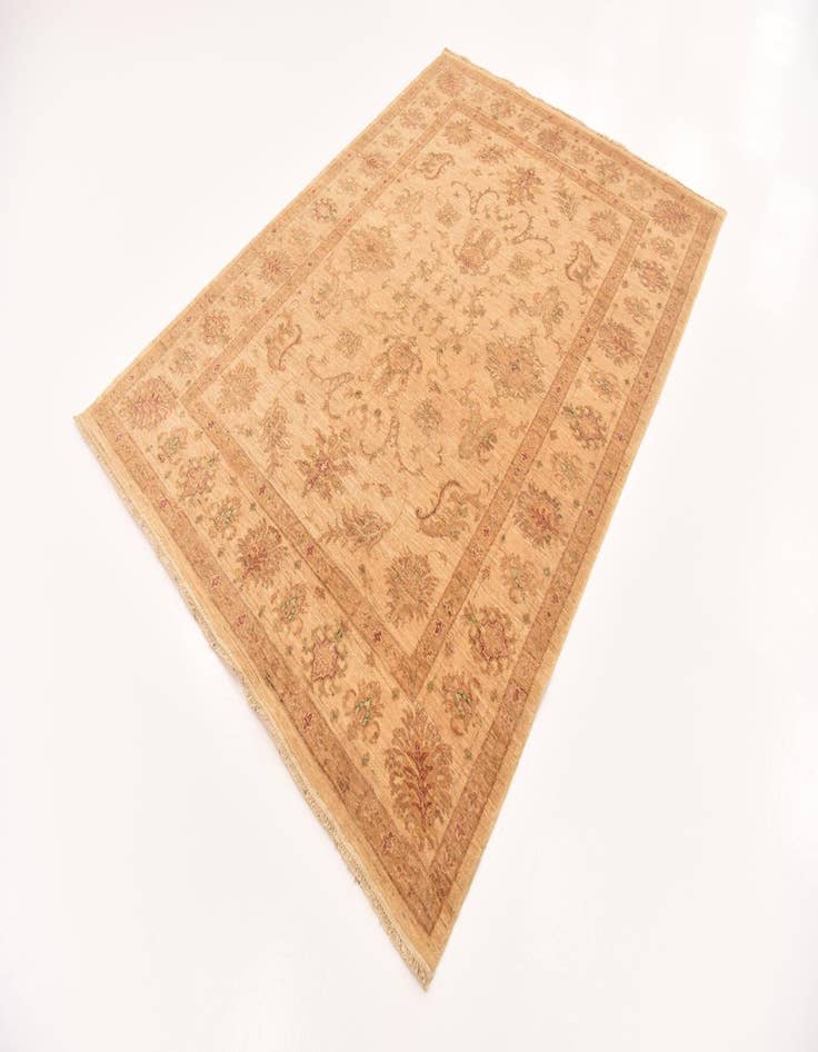 Detail image of  5' 7 x 7' 9  Hand Knotted Peshawar Ziegler Rug