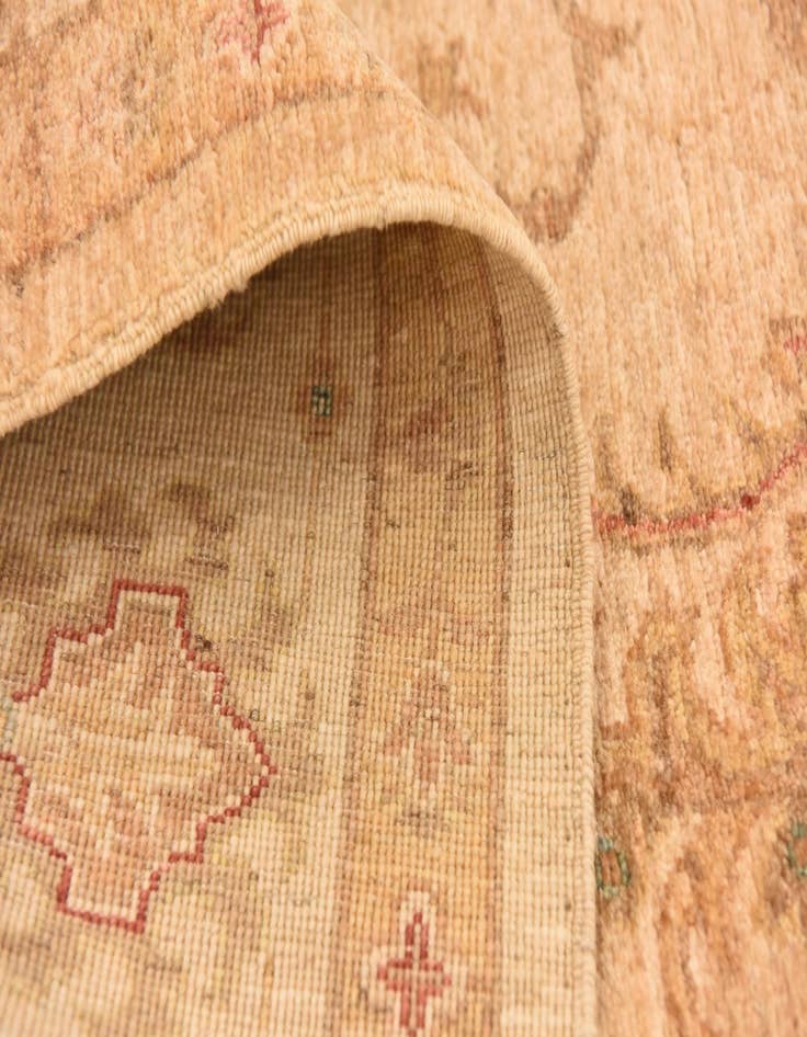 Detail image of  5' 7 x 7' 9  Hand Knotted Peshawar Ziegler Rug