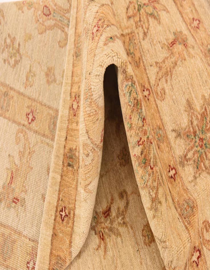 Detail image of  5' 8 x 8' 6  Hand Knotted Peshawar Ziegler Rug