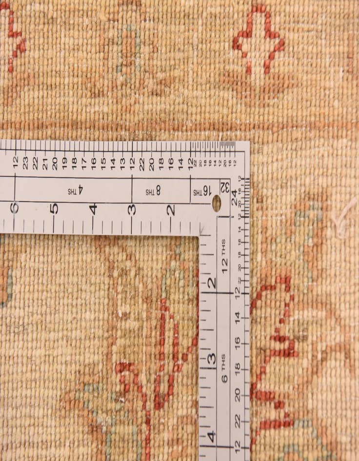 Detail image of  5' 8 x 8' 6  Hand Knotted Peshawar Ziegler Rug