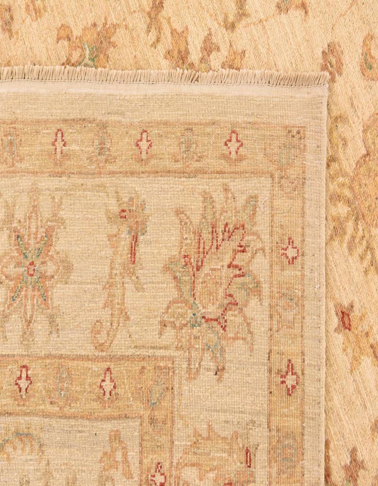 Detail image of  5' 8 x 8' 6  Hand Knotted Peshawar Ziegler Rug