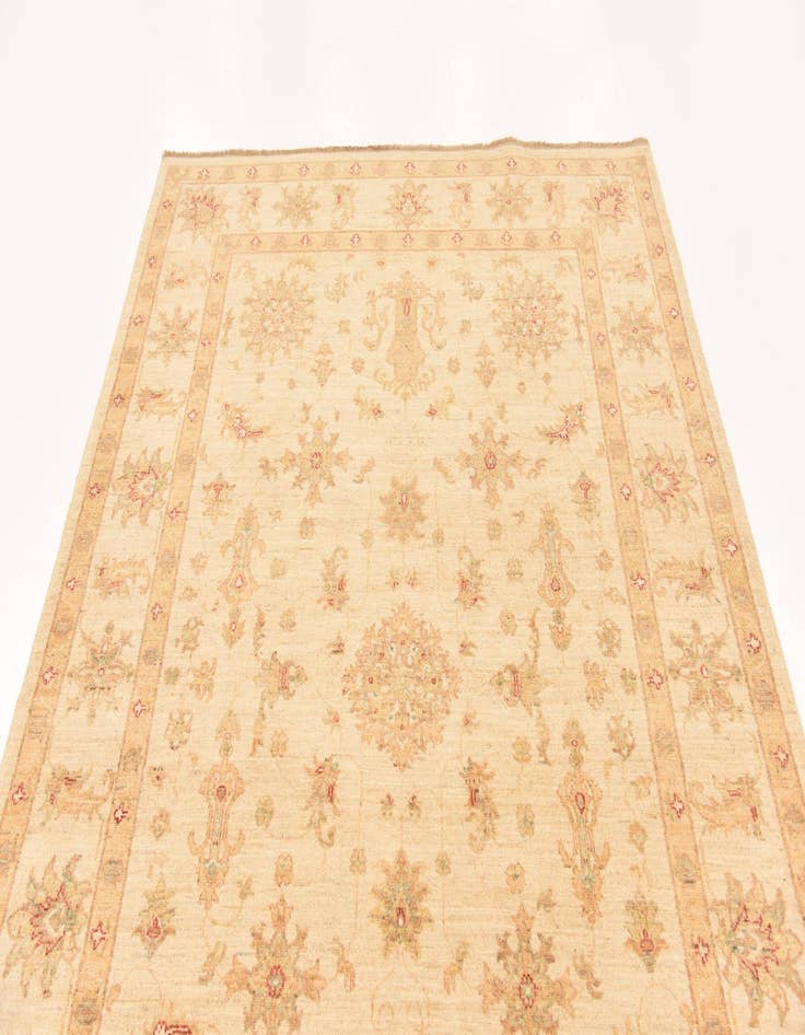 Detail image of  5' 8 x 8' 6  Hand Knotted Peshawar Ziegler Rug