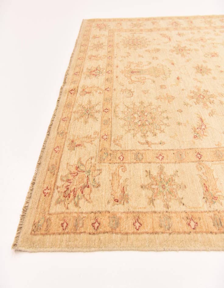 Detail image of  5' 8 x 8' 6  Hand Knotted Peshawar Ziegler Rug