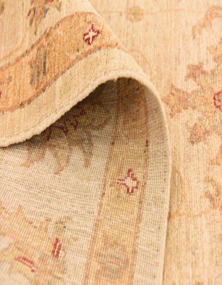 Detail image of  5' 8 x 8' 6  Hand Knotted Peshawar Ziegler Rug