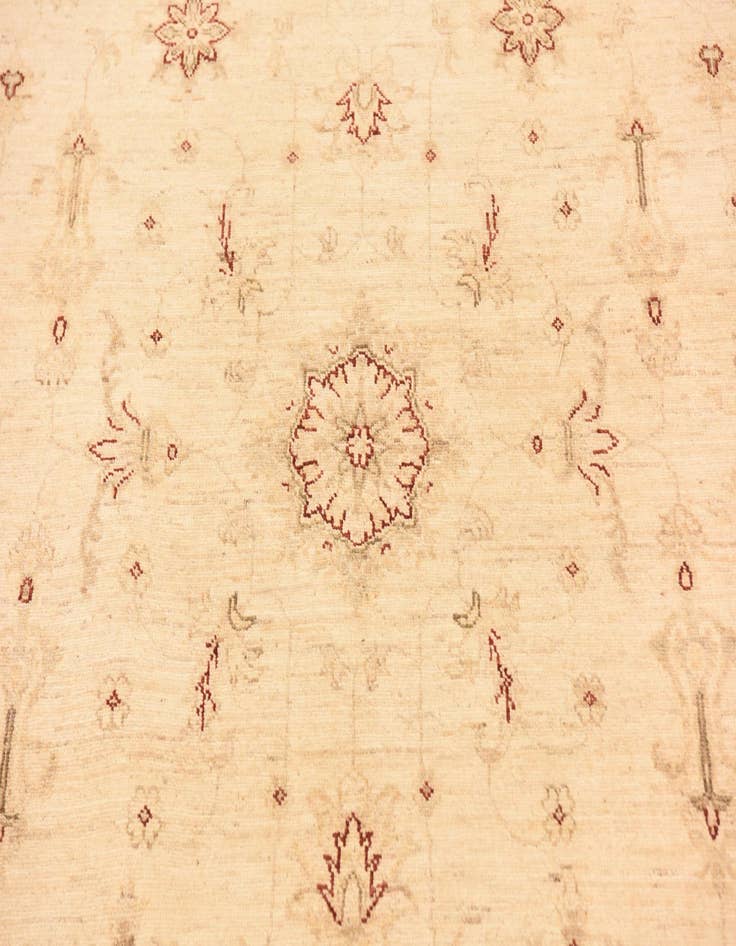 Detail image of  5' 8 x 7' 9  Hand Knotted Peshawar Ziegler Rug