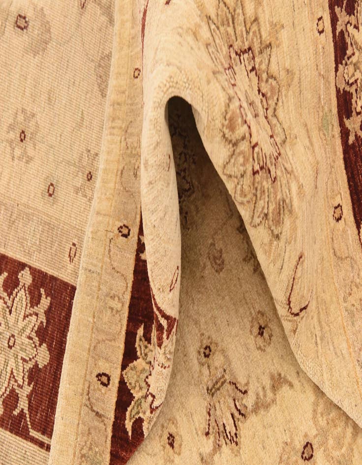 Detail image of  5' 8 x 7' 3  Hand Knotted Peshawar Ziegler Rug