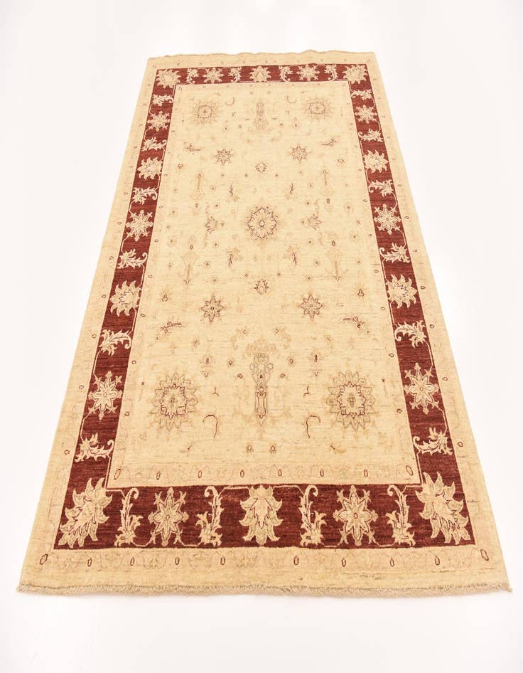 Detail image of  5' 8 x 7' 3  Hand Knotted Peshawar Ziegler Rug