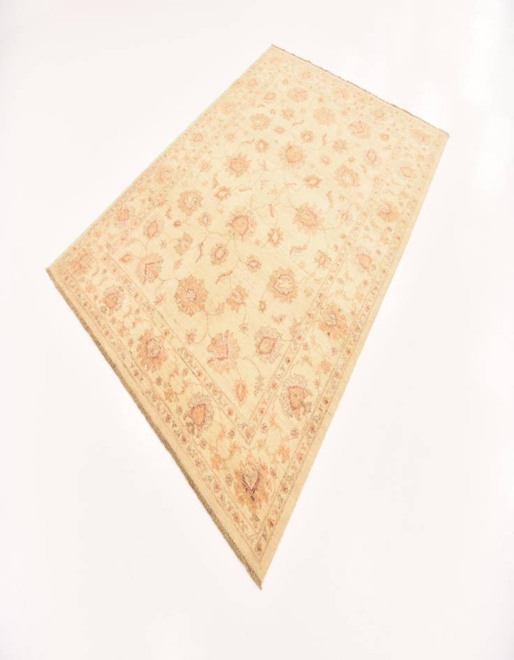 Detail image of  5' 8 x 7' 8  Hand Knotted Peshawar Ziegler Rug