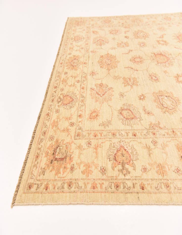 Detail image of  5' 8 x 7' 8  Hand Knotted Peshawar Ziegler Rug