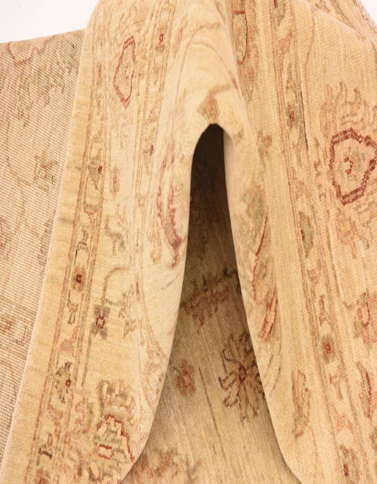 Detail image of  5' 10 x 8'  Hand Knotted Peshawar Ziegler Rug