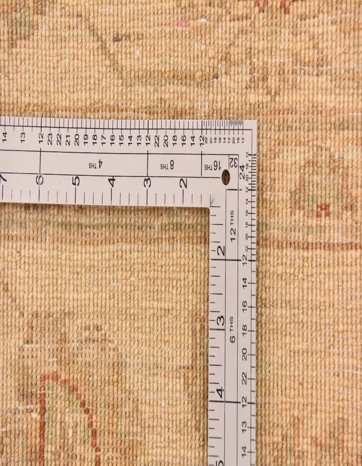 Detail image of  5' 10 x 8'  Hand Knotted Peshawar Ziegler Rug