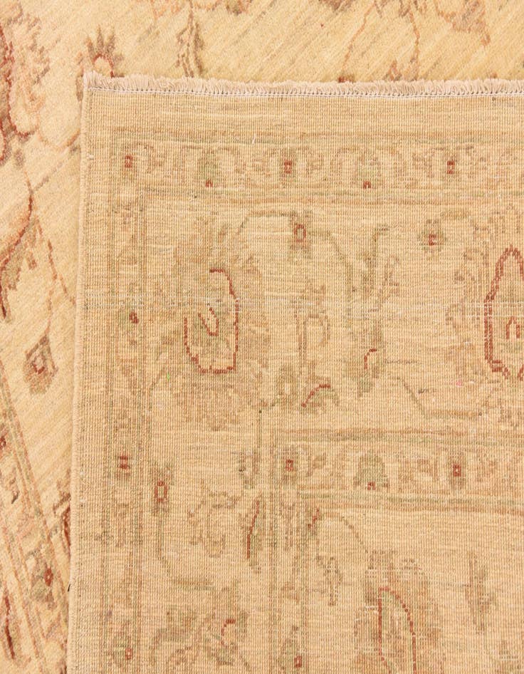 Detail image of  5' 10 x 8'  Hand Knotted Peshawar Ziegler Rug
