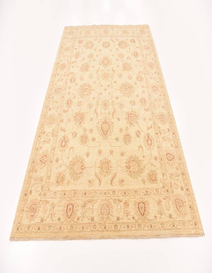 Detail image of  5' 10 x 8'  Hand Knotted Peshawar Ziegler Rug