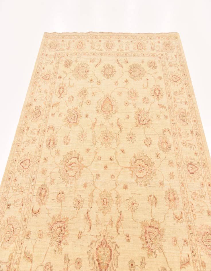 Detail image of  5' 10 x 8'  Hand Knotted Peshawar Ziegler Rug