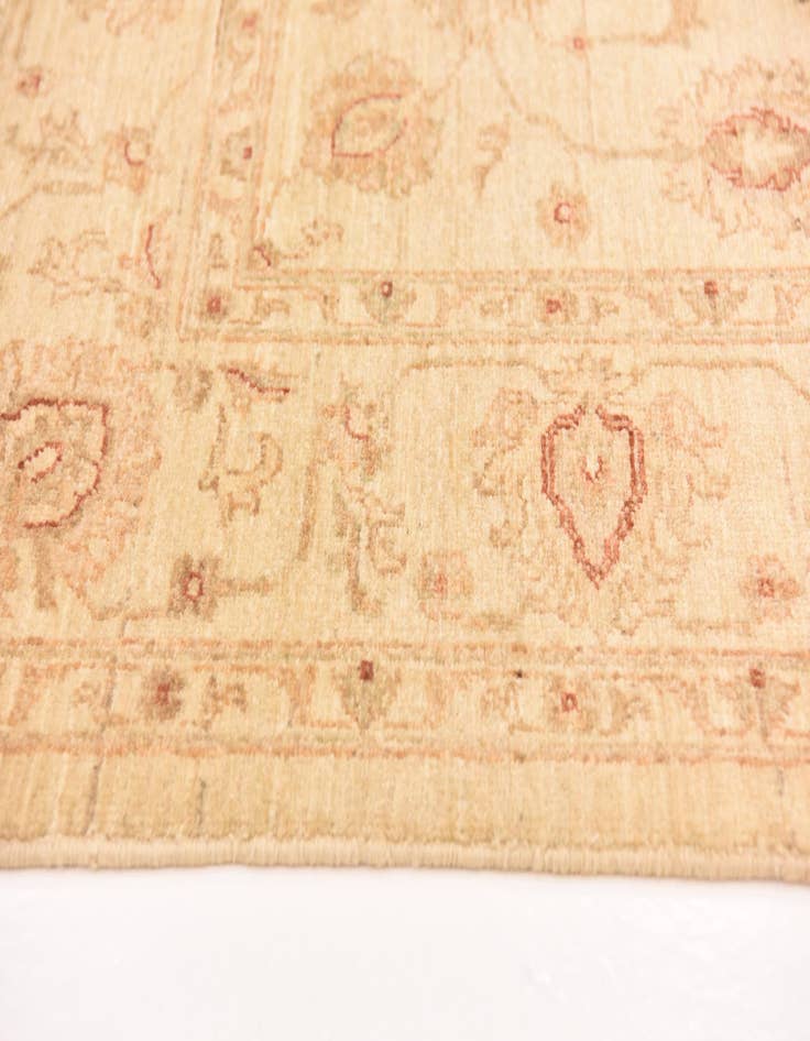 Detail image of  5' 10 x 8'  Hand Knotted Peshawar Ziegler Rug