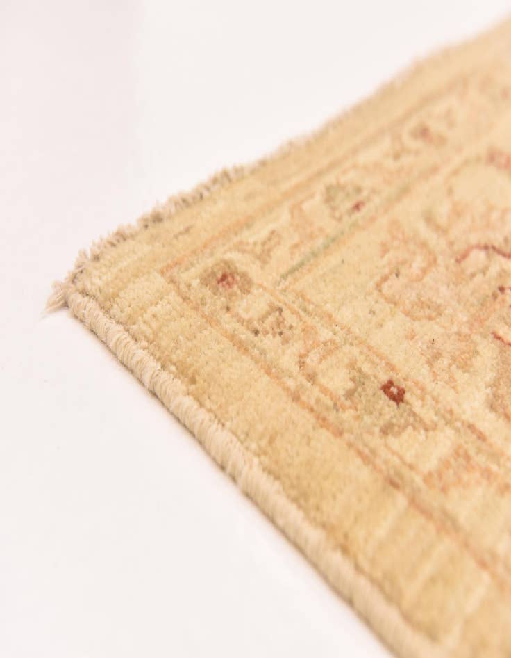 Detail image of  5' 10 x 8'  Hand Knotted Peshawar Ziegler Rug