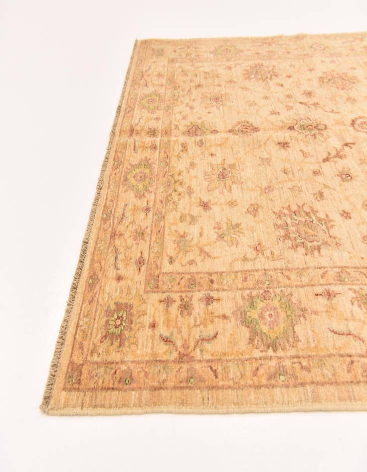 Detail image of  5' x 6' 6  Hand Knotted Peshawar Ziegler Rug