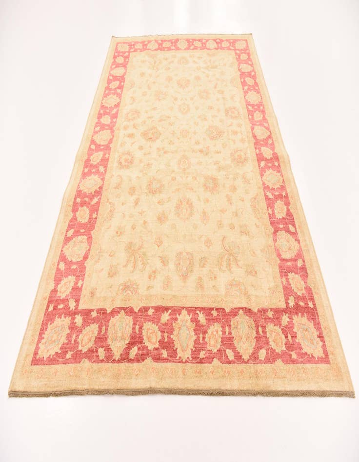 Detail image of  6' 8 x 9' 9  Hand Knotted Peshawar Ziegler Rug