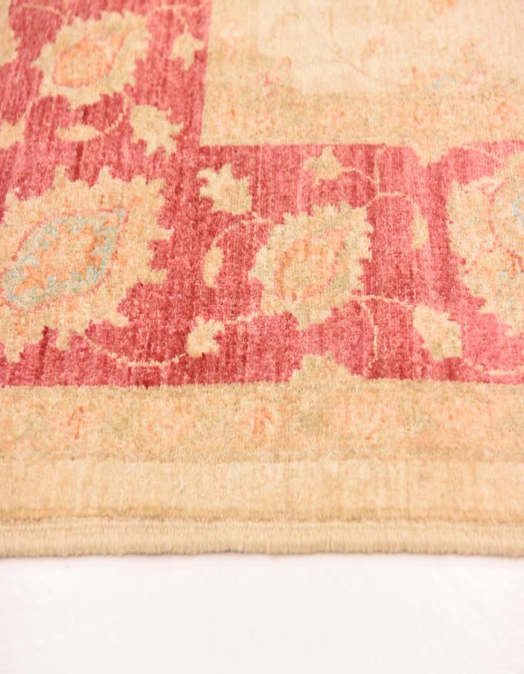 Detail image of  6' 8 x 9' 9  Hand Knotted Peshawar Ziegler Rug