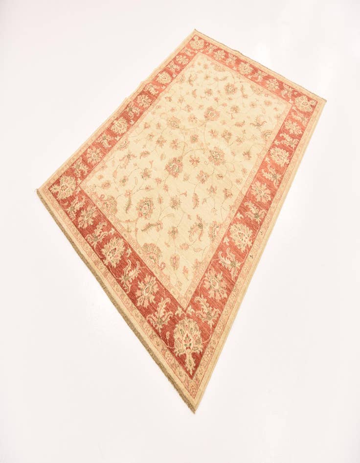 Detail image of 5' 2 x 6' 9 Hand Knotted Peshawar Ziegler Rug