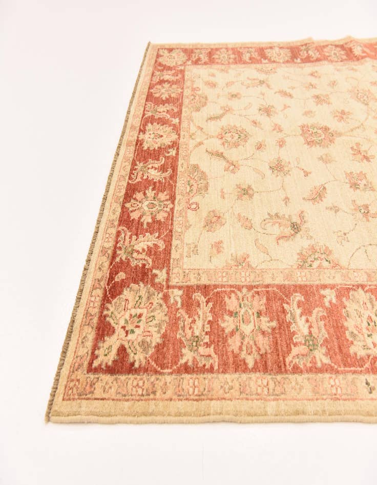 Detail image of 5' 2 x 6' 9 Hand Knotted Peshawar Ziegler Rug