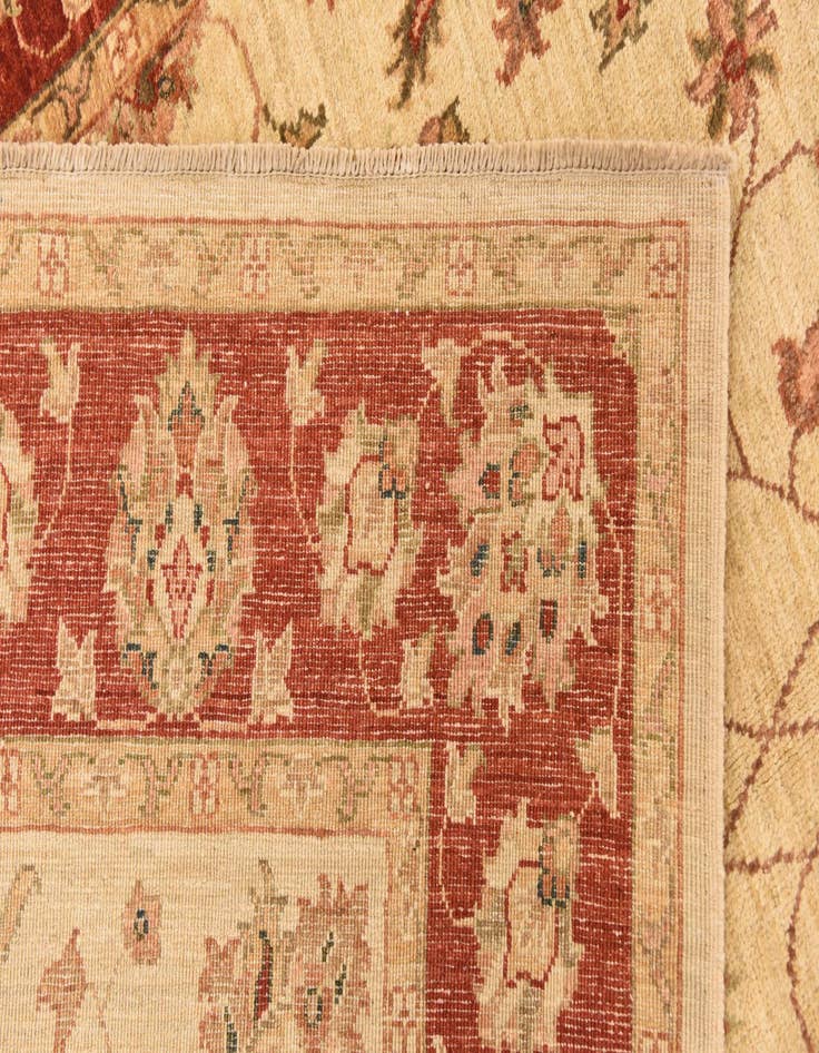 Detail image of  5' x 7'  Hand Knotted Peshawar Ziegler Rug