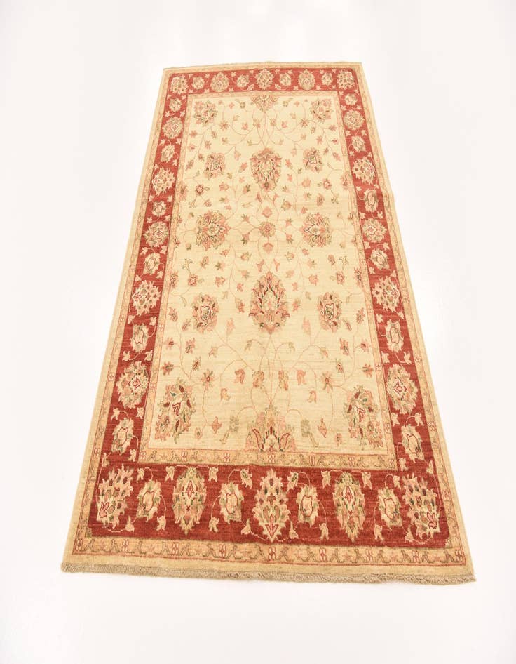 Detail image of  5' x 7'  Hand Knotted Peshawar Ziegler Rug