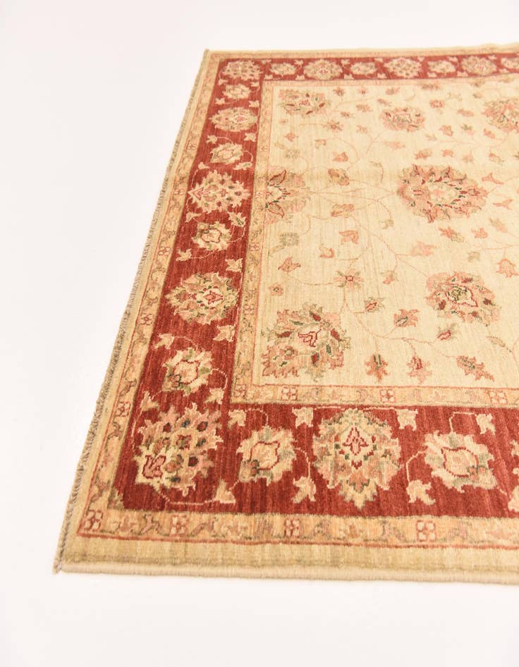 Detail image of  5' x 7'  Hand Knotted Peshawar Ziegler Rug