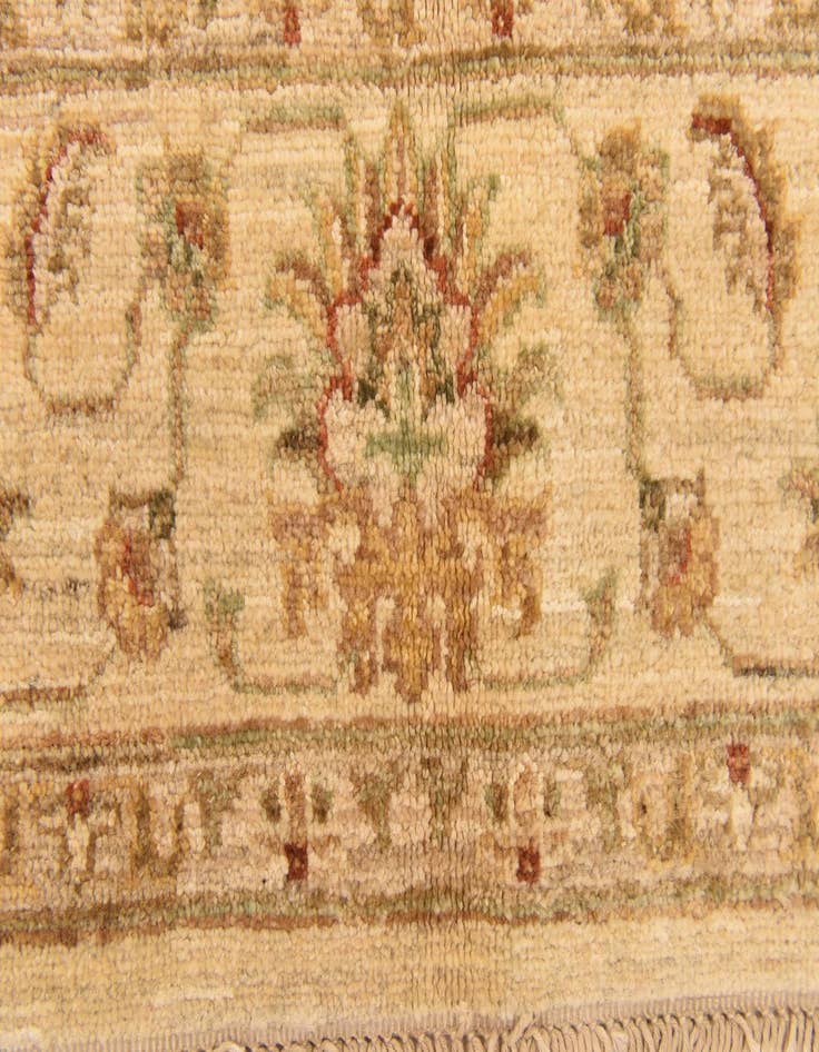 Detail image of  4' 10 x 6' 3  Hand Knotted Peshawar Ziegler Rug