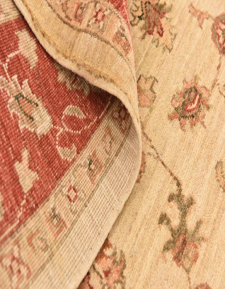 Detail image of  5' 3 x 6' 6  Hand Knotted Peshawar Ziegler Rug