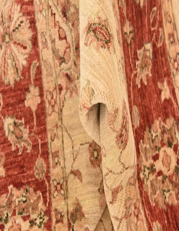 Detail image of  5' 3 x 6' 6  Hand Knotted Peshawar Ziegler Rug