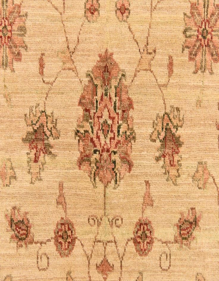 Detail image of  5' 3 x 6' 6  Hand Knotted Peshawar Ziegler Rug