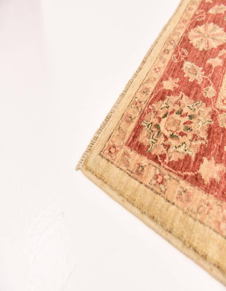 Detail image of  5' 3 x 6' 6  Hand Knotted Peshawar Ziegler Rug