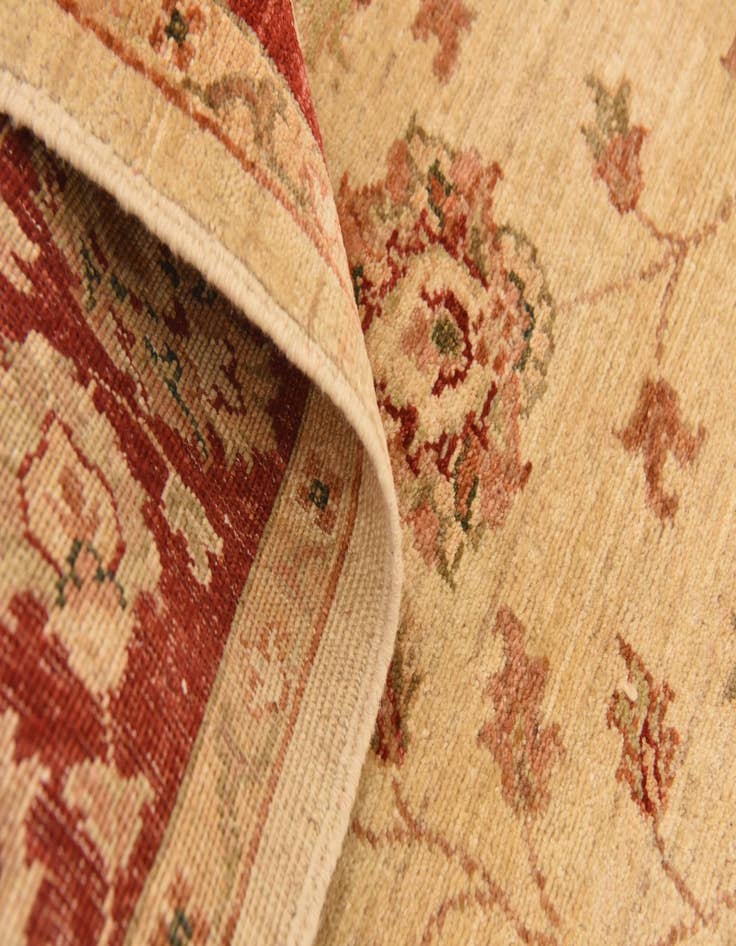 Detail image of  5' 2 x 6' 4  Hand Knotted Peshawar Ziegler Rug