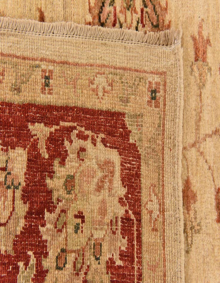 Detail image of  5' 2 x 6' 4  Hand Knotted Peshawar Ziegler Rug