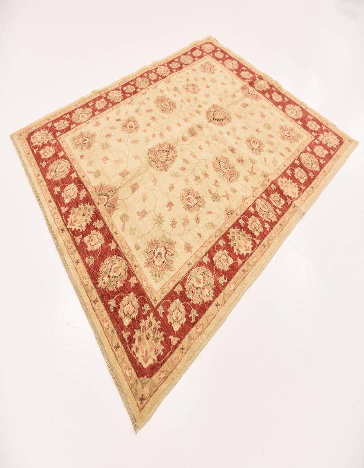 Detail image of  5' 2 x 6' 4  Hand Knotted Peshawar Ziegler Rug